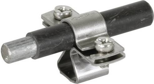 DEHN Leitungshalter 274113 LH ZS 13 M8 aus Edelstahl in Silber - Bild 1