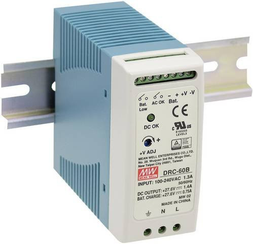Mean Well DRC-40B Hutschienen-Netzteil DIN-Rail 27.6 V/DC 0.95A 40W mit 2 Ausgängen - Bild 1