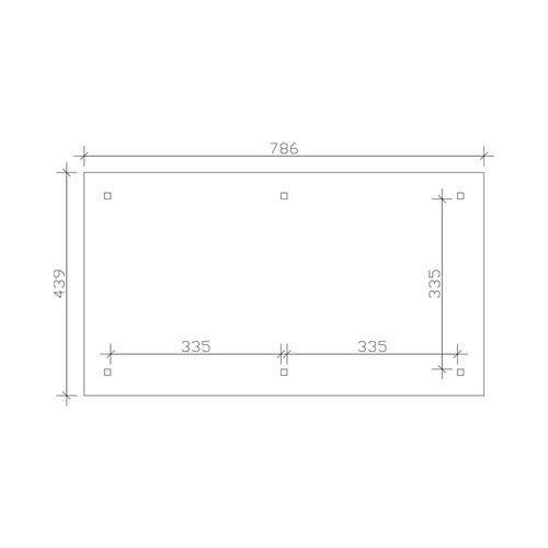 Skan Holz Pavillon Orleans 2 aus Fichten-Leimholz in Grau, B/T/H: 359 x 706 x 439 cm - Bild 4