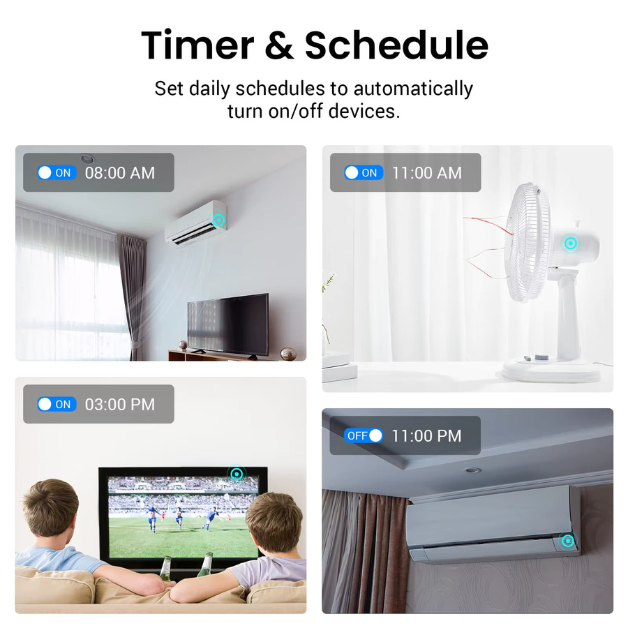 Broadlink RM5 Plus Universal-Infrarot-Fernbedienung in Weiß mit WiFi und Sprachsteuerung für Smart Home, kompatibel mit Alexa und Google Assistant - Bild 3