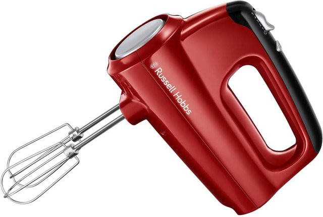 Russell Hobbs Handmixer 24670-56 in Rot und Schwarz aus Kunststoff, B/H/L: 8,5 x 15,9 x 19,6 cm - Bild 1