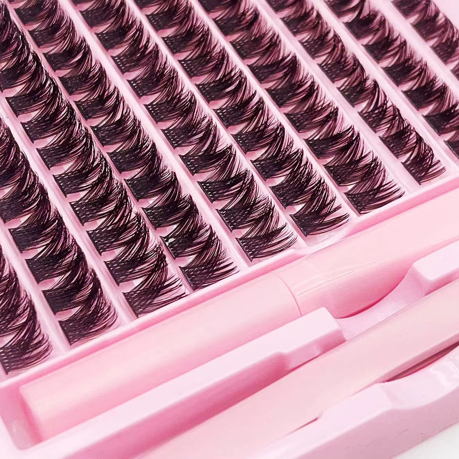 JIEFUXIN Künstliche Wimpern Set, 120 Stück, C-Curl, Natürlich - Bild 3