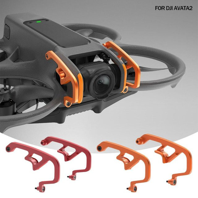 DJI Avatar 2 Schutzstange aus Aluminiumlegierung als Antikollisions-Objektivschutz in Grün oder Orange inklusive 2 Schrauben - Bild 1