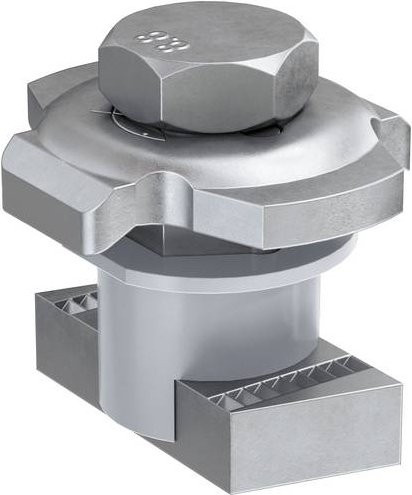Fischer PFCN 41 zl Durchsteckverbinder aus Stahl und Polypropylen, silber, 50 Stück - Bild 1