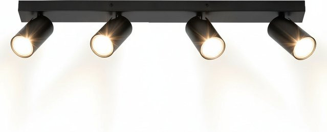 Osram LED Spot Octagon Deckenleuchte in Schwarz, dimmbar, GU10, 4 x 3,4W, 920lm - Bild 1