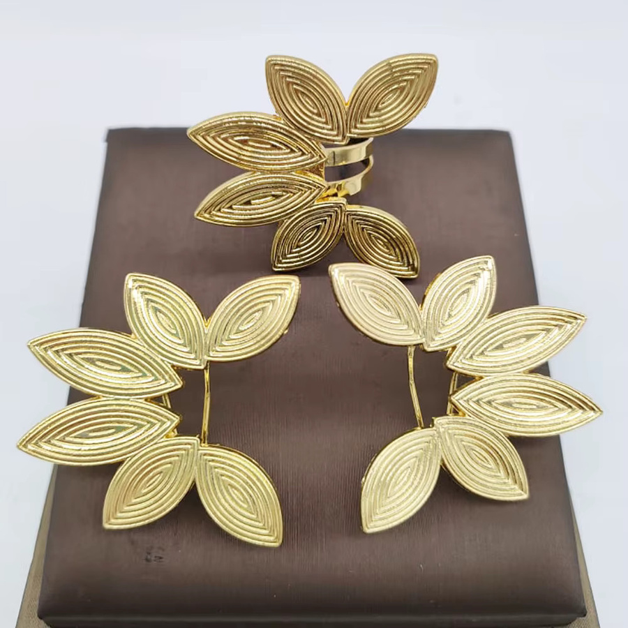 YM Schmuckset, Ohrringe und Ring, Gold, Damen - Bild 2