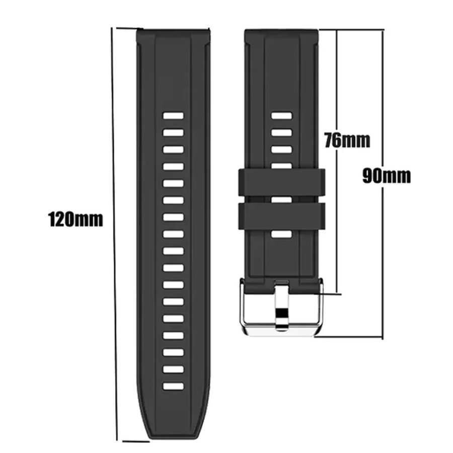 Zeblaze Uhrenarmband Silikon, 22 mm, zweifarbig, Unisex - Bild 2