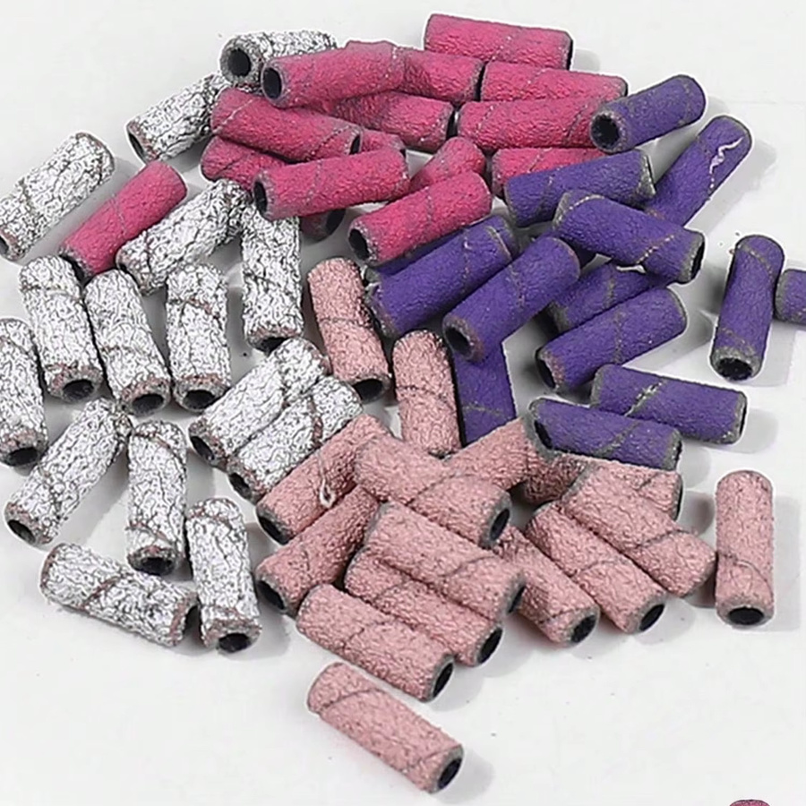 NotNoot Nagelbohrer-Schleifbänder, 60 Stück, 4 Farben, grob und fein, 3,1 mm - Bild 4