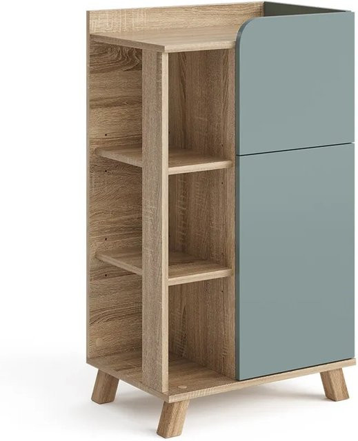 Vicco Unterschrank Karen Badezimmer in Sonoma Mintgrün mit Tür und Schublade B: 50 cm, H: 90 cm - Bild 2