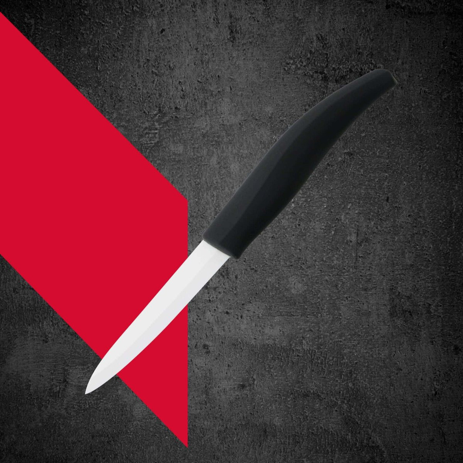 Nirosta Garniermesser mit schwarzer Keramik-Klinge und Kunststoffgriff - Bild 2