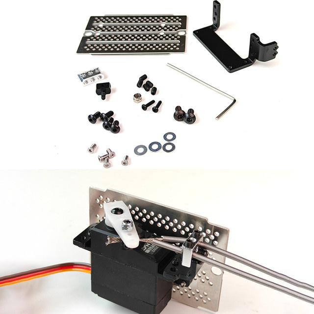 Tamiya Metall-Differenzialsperre-Servohalterung, Maßstab 1:14, Zubehör - Bild 1