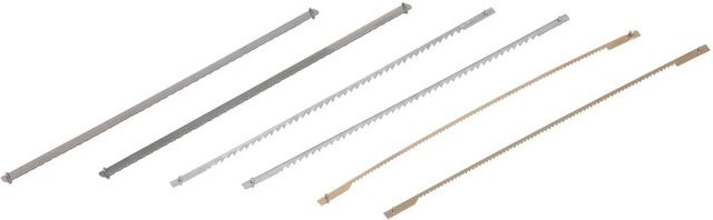 LUX-TOOLS 6-teiliges Dekupiersägeblatt Set für Holz und Metall, 135 mm, Silber - Bild 1
