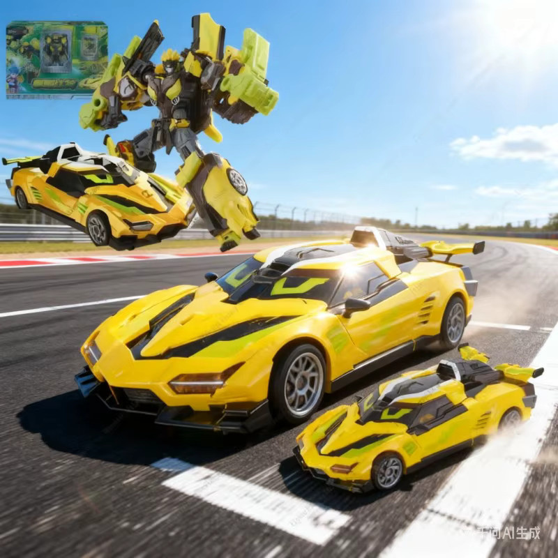 JUMPGO Dreispuriger Riesen-Gott-Transformationsroboter, Mechanische Fahrzeuge - Bild 2