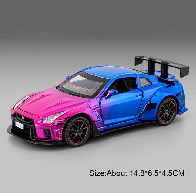 Linyi toy car Gtr Sportwagen, Diecast Modell, 1:32, mit Ton und Licht, ab 14 Jahren - Bild 1