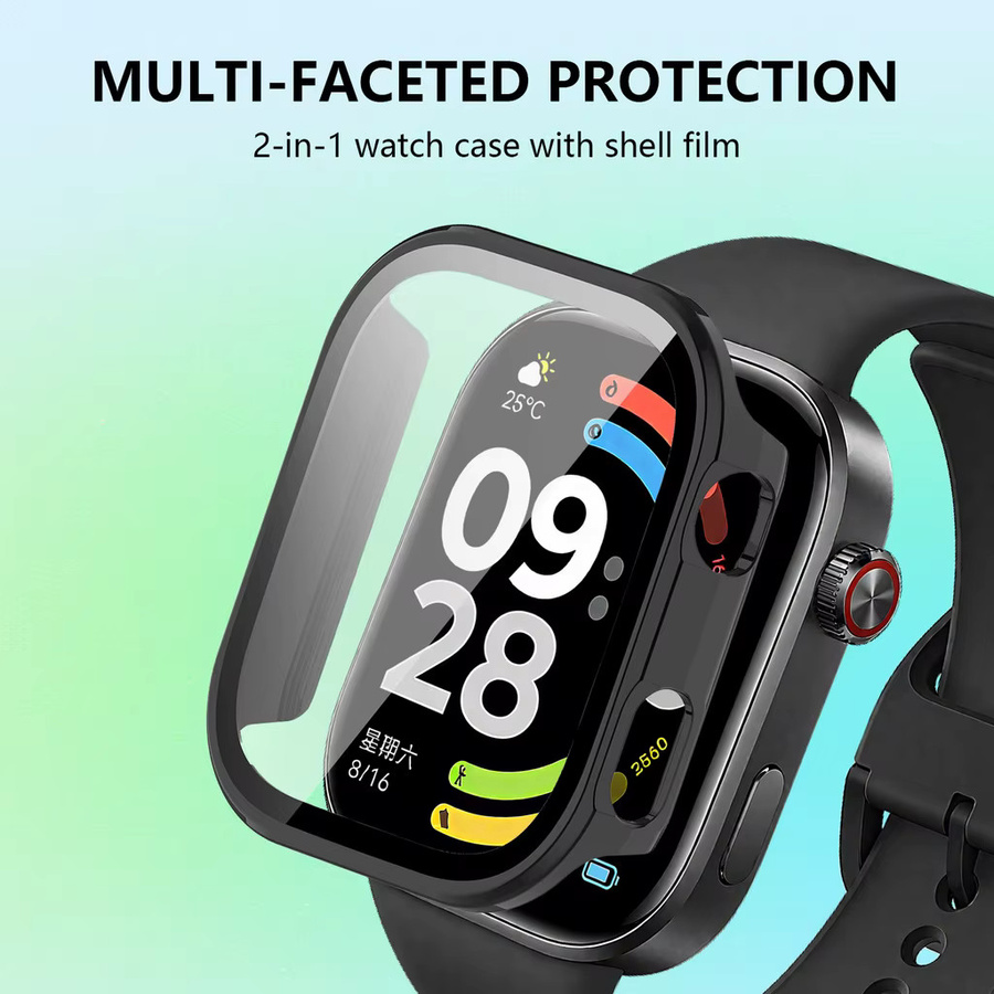Xiaomi Uhrenzubehör, PC-Shell + Glas für Redmi Watch 6, Schwarz - Bild 4
