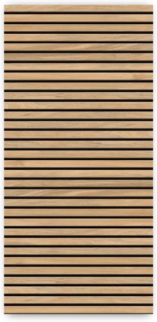 Walllux Duschrückwand Quer Eiche Streifen in Braun, Alu-Verbund, B/H: 100 x 210 cm, Dicke: 3 mm - Bild 1