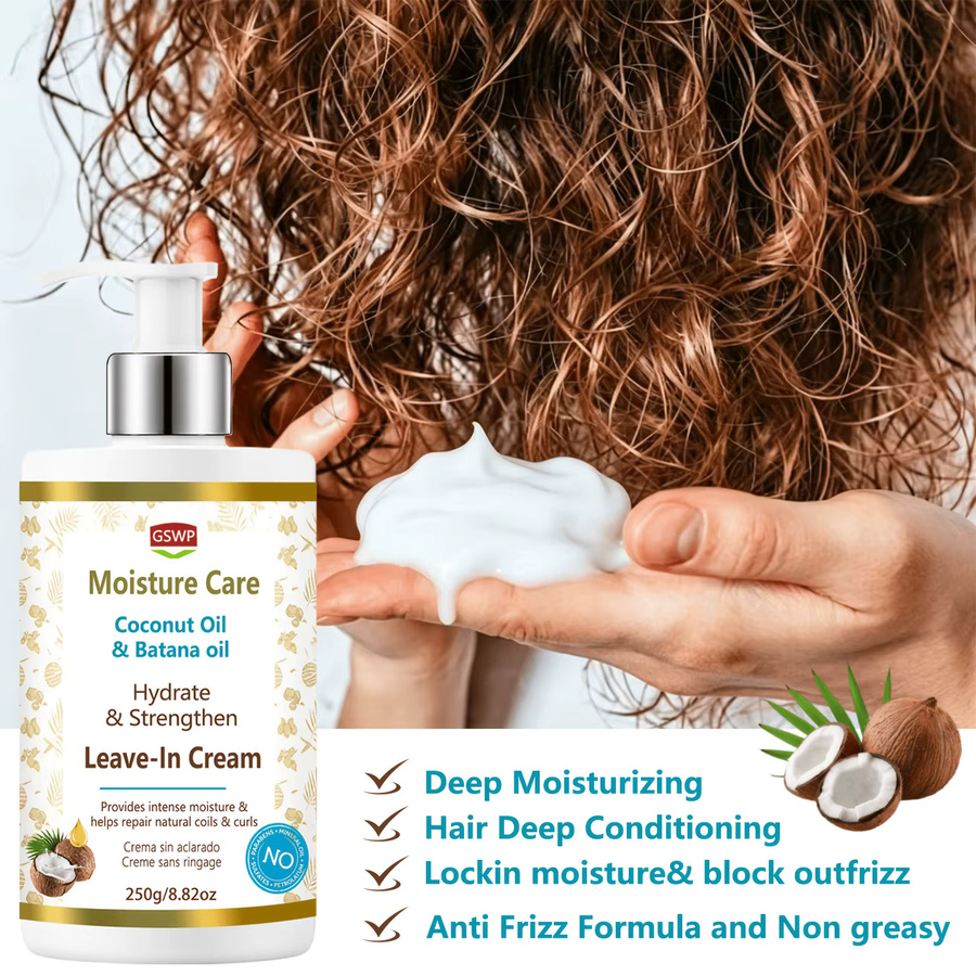 GSWP Kokosnuss Locken-Definiercreme, 500g, für lockiges Haar - Bild 3