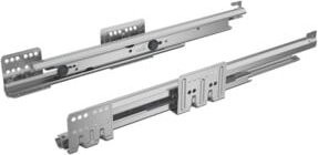 Hettich Vollauszug mit Push-to-Open Funktion, Farbe: Silber, Länge: 350 mm, Tragkraft: 10 kg - Bild 1