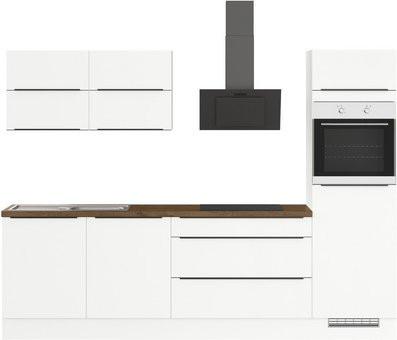 IMPULS Küchen Küchenzeile IBZ4280U6 in Weiß, Modern, Breite: 280 cm, Höhe: 206,2 cm, Tiefe: 60 cm - Bild 1