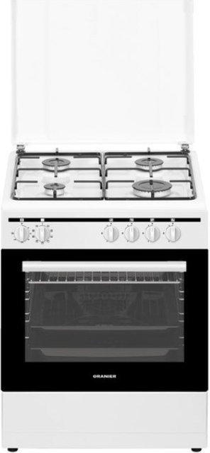 Oranier Gas-Kombi-Standherd STK 557 in Weiß mit 4 Gaskochstellen und 47 l Backofenvolumen, Breite: 50 cm - Bild 1