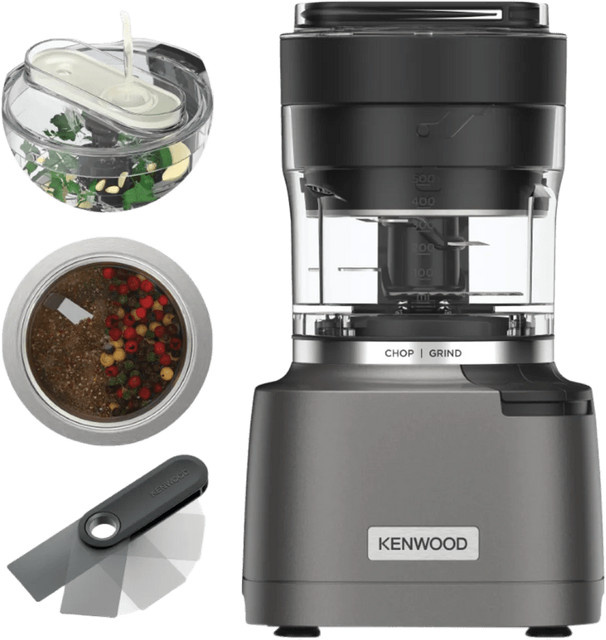 Kenwood DuoPrep 2-in-1 Zerkleinerer und Mühle CHP80.000SI in Anthrazit und Silber - Bild 1