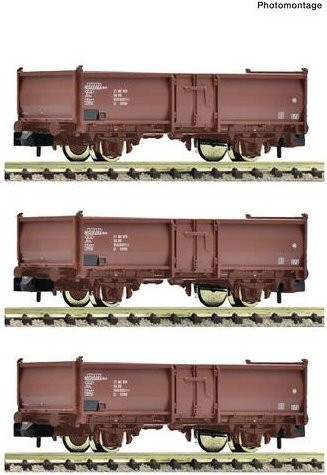 Fleischmann Offene Güterwagen, 3-tlg. Set, 1:87 - Bild 1