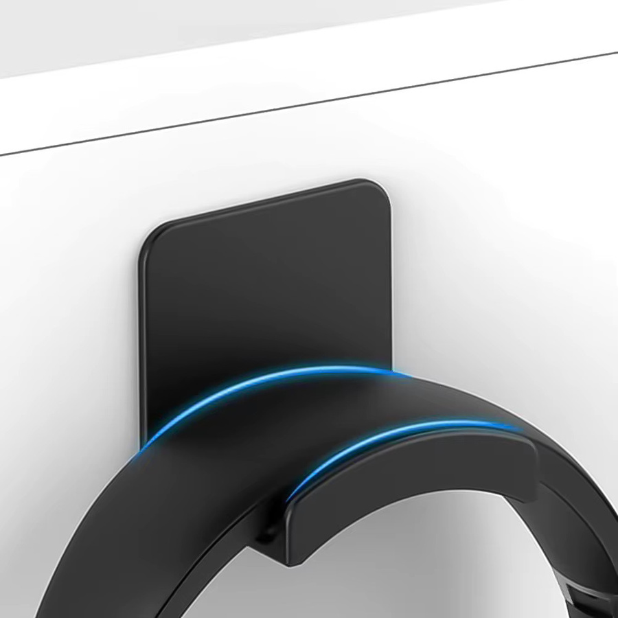 VODOOL Universeller Headset-Aufhänger, selbstklebender Kopfhörer-Haken für Wand, Schreibtisch oder PC, in Schwarz oder Weiß - Bild 3