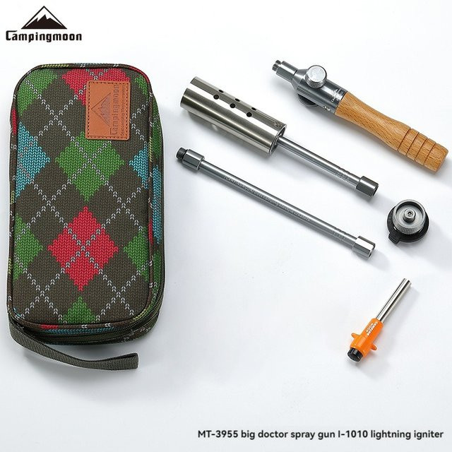 CAMPINGMOON Hochleistungs-Flammensprühgerät mit ausziehbarem Design und Aufbewahrungstasche für Outdoor und Camping - Bild 1