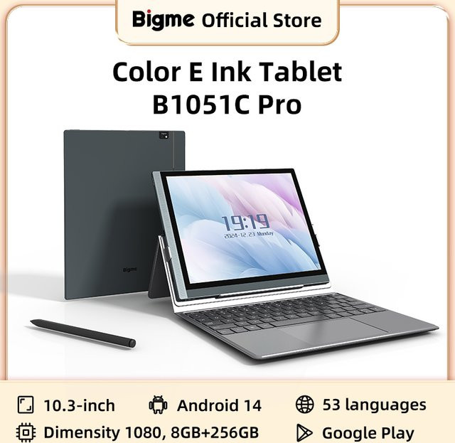 Bigme B1051C Pro E-Book Reader mit 10,3 Zoll Color E-Ink Display, Android 14, 8 GB RAM, 256 GB Speicher, 300 PPI E-Reader - Bild 1