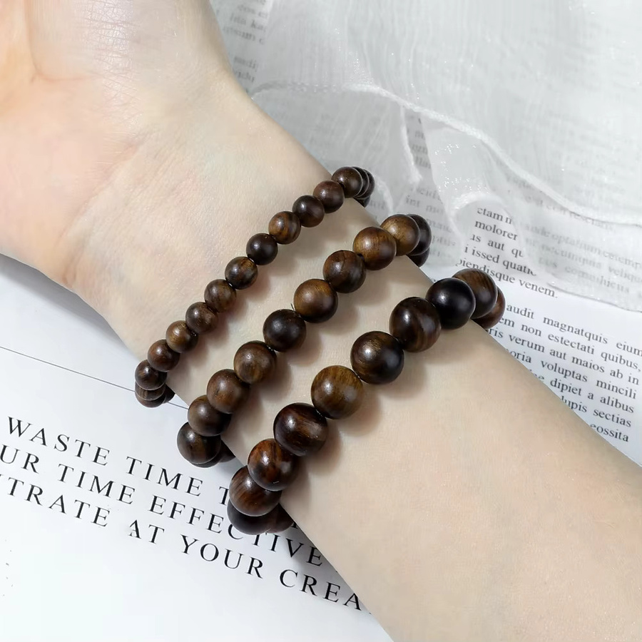 Reliatonny Armband, Holz, Schwarz, Vintage, Unisex - Bild 2