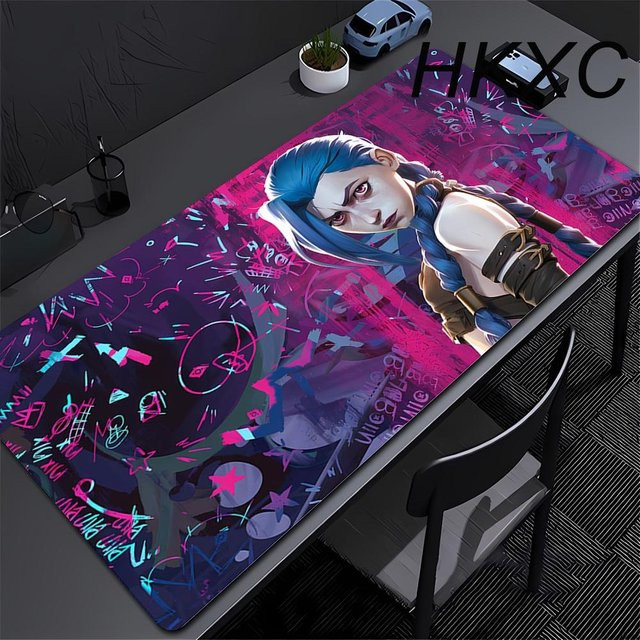 Rouxin Fourteen Arcane Jinx Anime Gaming Mauspad XXL, Farbe: Blau/Mehrfarbig, B/T: 60 x 30 cm - Bild 1