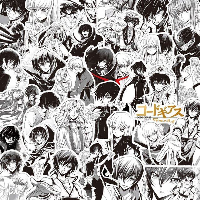 Bandai Code Geass Lelouch of The Rebellion Aufkleber, 80 Stück - Bild 1