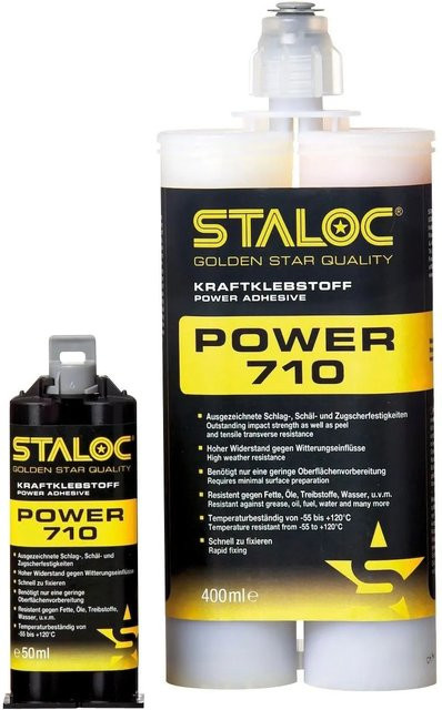 Staloc 2K-Klebstoff Power 710 Milchig Weiß 50 ml flexibel ohne Mischer - Bild 1