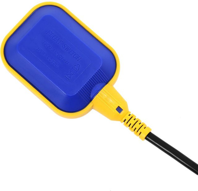 Fishine Schwimmerschalter Blau mit 5 Meter Kabel zur automatischen Steuerung von Tauchpumpen - Bild 1