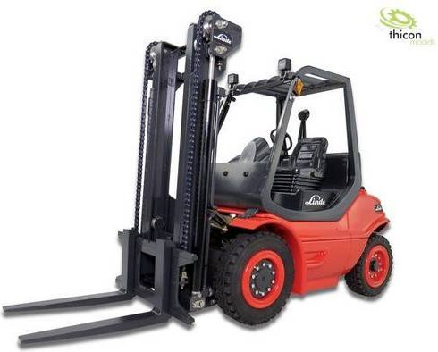 Thicon Models 58200 Linde H40D Gabelstapler RC Funktionsmodell Bausatz aus Metall in Rot, Maßstab 1:14 - Bild 1