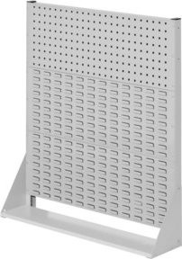 Kappes Stellwand RasterPlan Größe 3 einseitig in RAL 7035 Grau mit 1 Loch- und 2 Schlitzplatten B/H: 110 x 100 cm - Bild 1