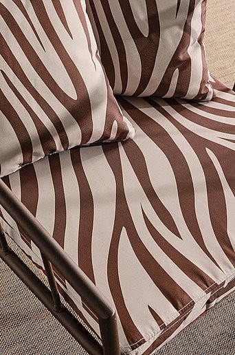 Jotex MENTON Sitzbezug für Sessel in Braun mit Tier-Grafikdesign und abnehmbarem, waschbarem Bezug - Bild 1
