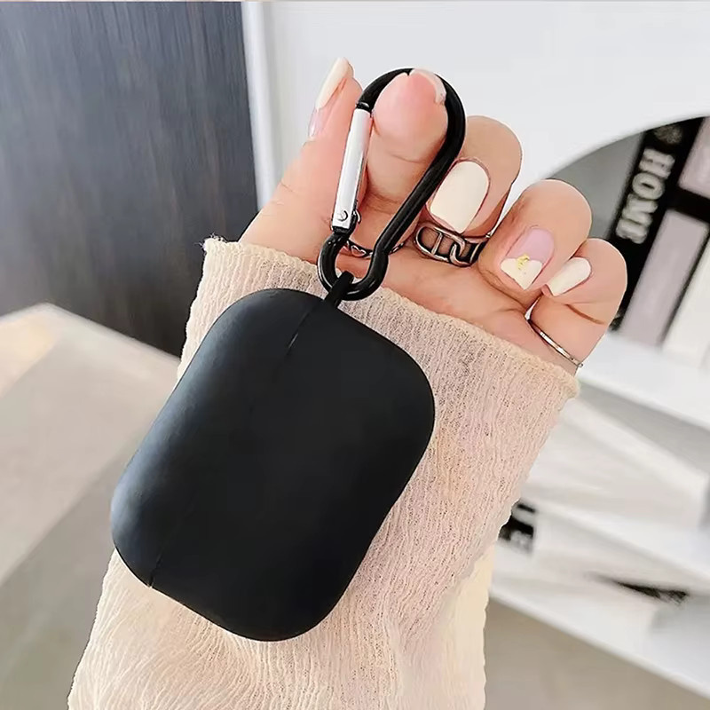 Stoßfeste Silikon-TPU Kopfhörerhülle für AirPods 1/2/3/4 und AirPods Pro/Pro 2/Pro 3 in Schwarz und Transparent - Bild 2