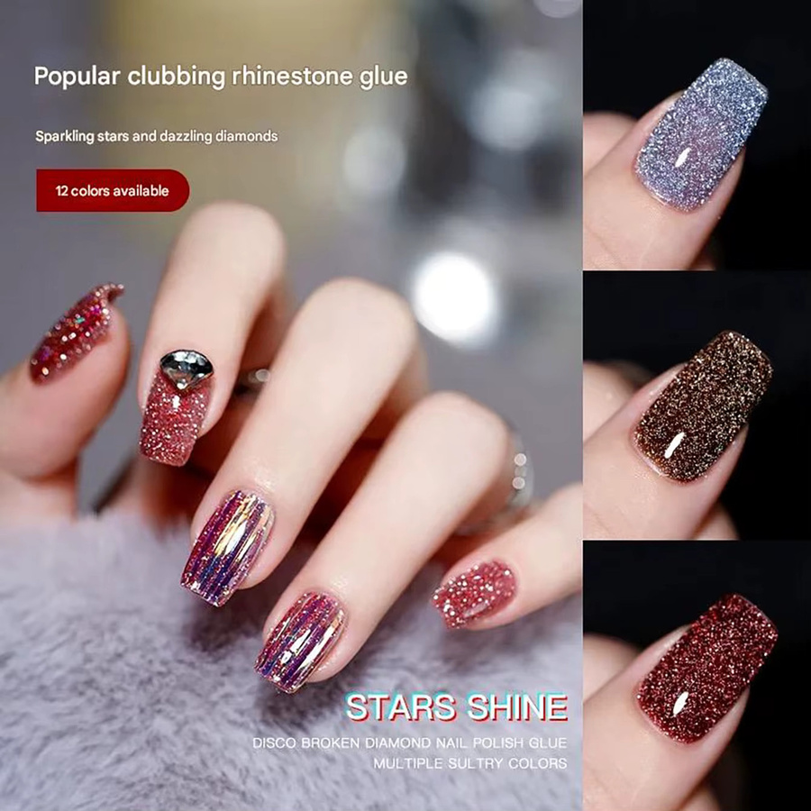 MIANEL Nagellack Gel-Lack, 12 ml, schimmernd mit Glitzer - Bild 3