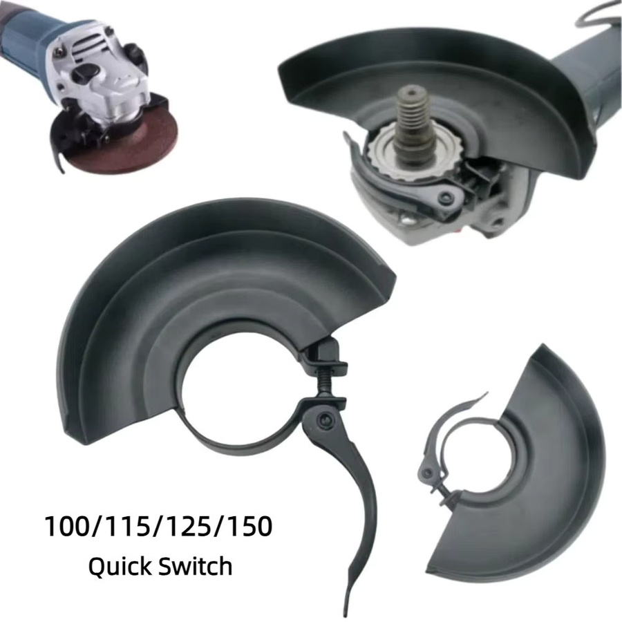 Langlebige Schutzabdeckung für Winkelschleifer in Schwarz, passend für 100 mm, 115 mm und 150 mm Durchmesser - Bild 3