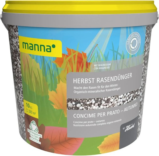 Manna Herbstrasendünger Slow-Release für Rasenflächen, 10 kg - Bild 1