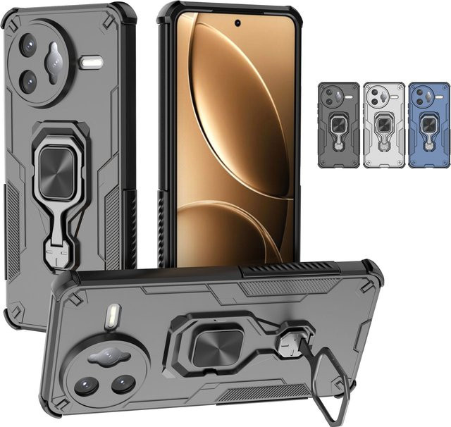 Stoßfeste Schutzhülle mit Magnetring für Xiaomi POCO F7 Ultra, F7, X6 Pro, C75, C71 und F6 Pro in Weiß - Bild 1