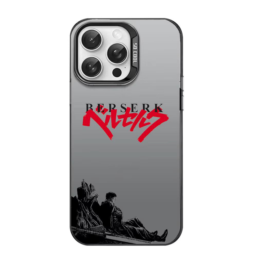 B-Berserk Designer Handyhülle für iPhone 11 bis 17 Pro Max mit Matt Laser Aurora Effekt in Weiß - Bild 5