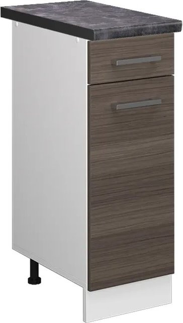 Vicco Küchenunterschrank R-Line Schubladenschrank in Grau/Weiß/Anthrazit, B/T/H: 30 x 60 x 81,6 cm - Bild 1