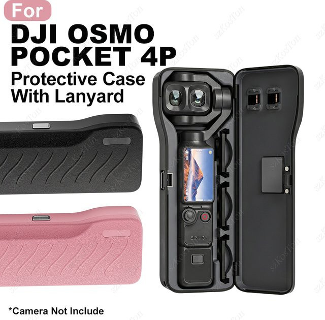 DJI Osmo Pocket 4P Gimbal-Kamera-Schutzhülle mit Linsenfilter-Slots und kratzfestem Displayschutz - Bild 1