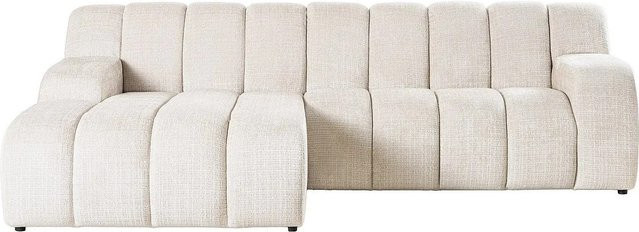 Vente-unique Sofa Beladon in Beige mit Chenille-Stoff, L-Form, Breite: 272 cm, Tiefe: 176 cm, Höhe: 85 cm - Bild 1