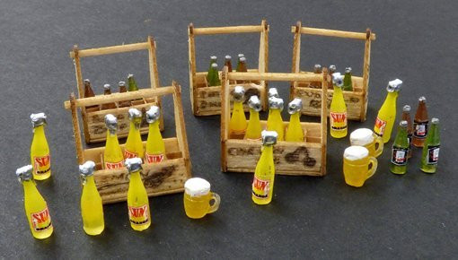 plusmodel Beeren- und Limonadenkisten, Holz, Natur, Bunt / Mehrfarbig, 1:35 - Bild 1