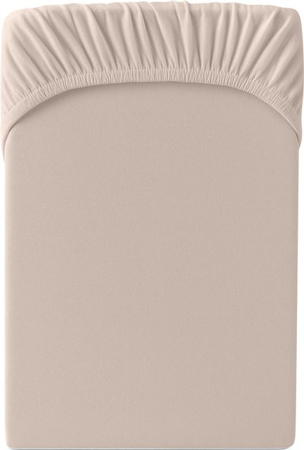 Hornisch HeimTex Spannbetttuch Edel-Jersey in Beige - Bild 1