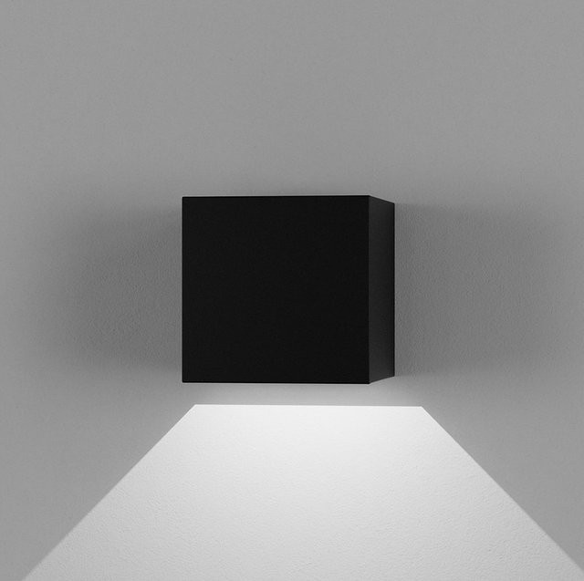 DLS Lighting Secret Down LED-Wandleuchte in Schwarz aus Aluminium mit IP54 Schutzart - Bild 1