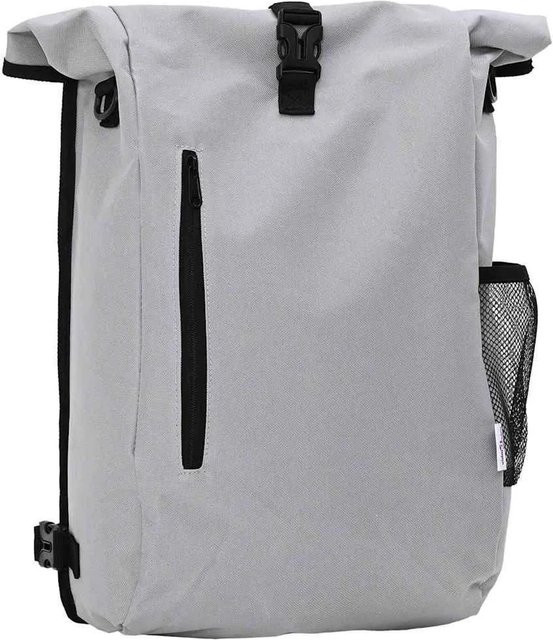vidaXL Fahrradtasche Grau aus Polyester, B/T/H: 31 x 13 x 58 cm - Bild 1